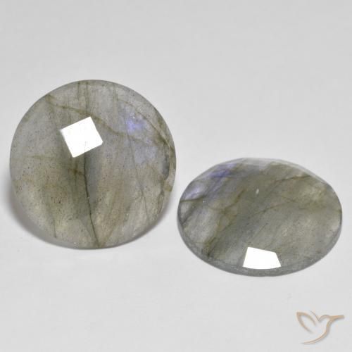 Gemme di Labradorite Multicolore naturale da 25.88 ct, Rotondo, Traslucido