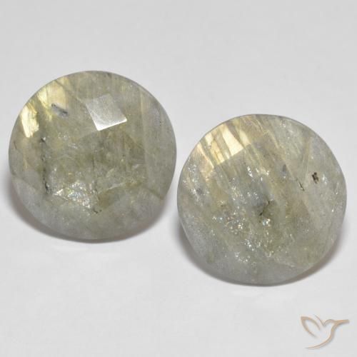 Gemme di Labradorite Multicolore naturale da 17.31 ct, Rotondo, Traslucido