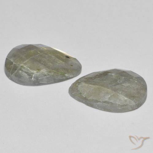 Gemme di Labradorite Multicolore naturale da 10.81 ct, Forma a pera, Traslucido