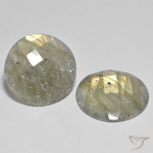 Gemme di Labradorite Multicolore naturale da 23.17 ct, Rotondo, Opaco