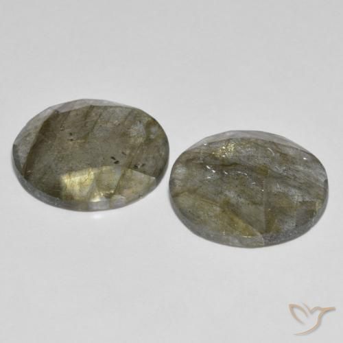 Gemme di Labradorite Multicolore naturale da 15.10 ct, Rotondo, Traslucido