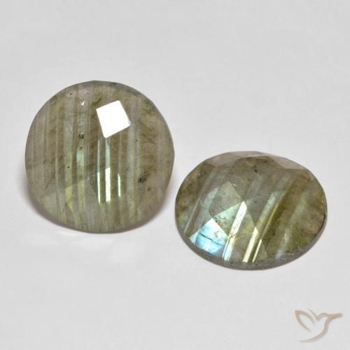 Gemme di Labradorite Multicolore naturale da 15.21 ct, Rotondo, Traslucido