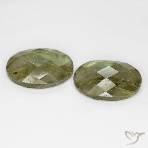 Gemme di Labradorite Multicolore naturale da 16.55 ct, Ovale, Traslucido