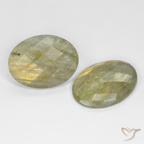 Gemme di Labradorite Multicolore naturale da 18.25 ct, Ovale, Traslucido