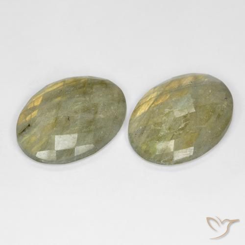 Gemme di Labradorite Multicolore naturale da 18.25 ct, Ovale, Traslucido