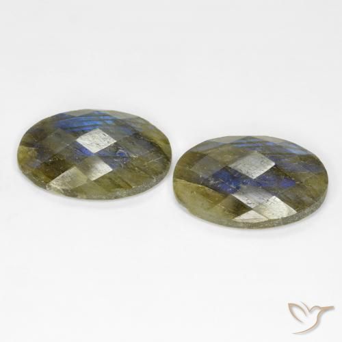 Gemme di Labradorite Multicolore naturale da 13.71 ct, Ovale, Traslucido