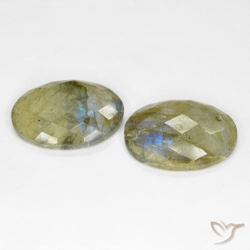 Gemme di Labradorite Multicolore naturale da 20.44 ct, Ovale, Traslucido