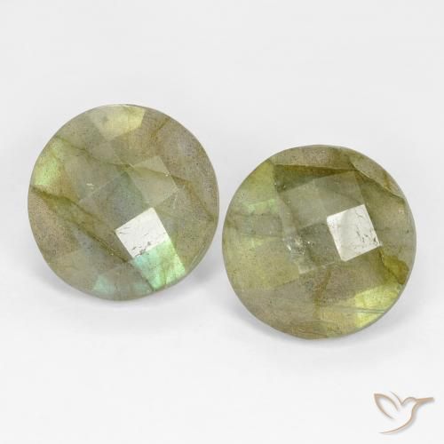 8.19ctw Naturale Multicolore Labradorite, Rotondo, Traslucido