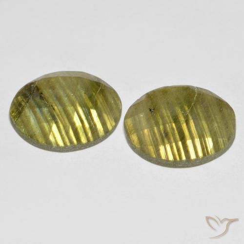 Gemme di Labradorite Multicolore naturale da 13.35 ct, Rotondo, Traslucido