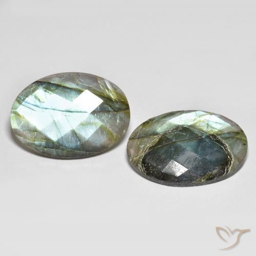 Gemme di Labradorite Multicolore naturale da 32.94 ct, Ovale, Traslucido