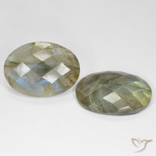 Gemme di Labradorite Multicolore naturale da 26.21 ct, Ovale, Traslucido