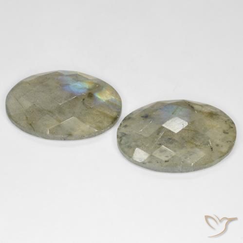 Gemme di Labradorite Multicolore naturale da 23.01 ct, Ovale, Traslucido