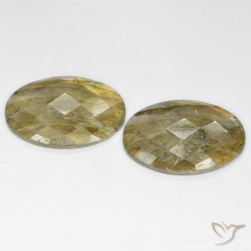 Gemme di Labradorite Multicolore naturale da 26.05 ct, Ovale, Traslucido