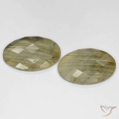 Gemme di Labradorite Multicolore naturale da 30.12 ct, Ovale, Traslucido