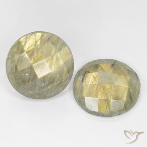 Gemme di Labradorite Multicolore naturale da 17.72 ct, Rotondo, Traslucido