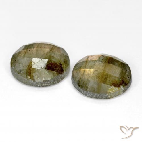 Gemme di Labradorite Multicolore naturale da 9.29 ct, Rotondo, Traslucido