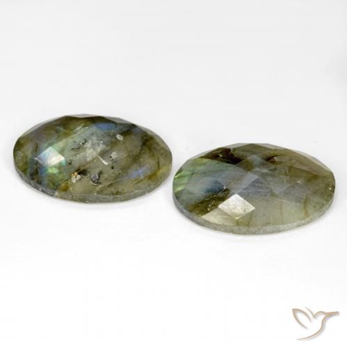 Gemme di Labradorite Multicolore naturale da 21.18 ct, Ovale, Traslucido