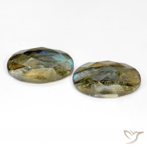 Gemme di Labradorite Multicolore naturale da 15.88 ct, Ovale, Traslucido