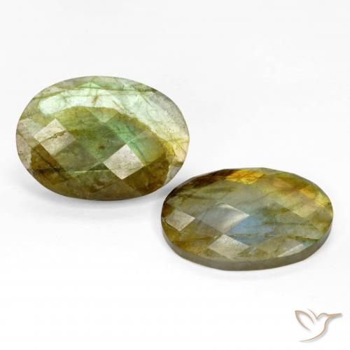 Gemme di Labradorite Multicolore naturale da 21.18 ct, Ovale, Traslucido