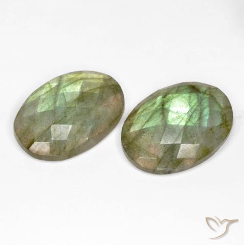 Gemme di Labradorite Multicolore naturale da 20.95 ct, Ovale, Traslucido