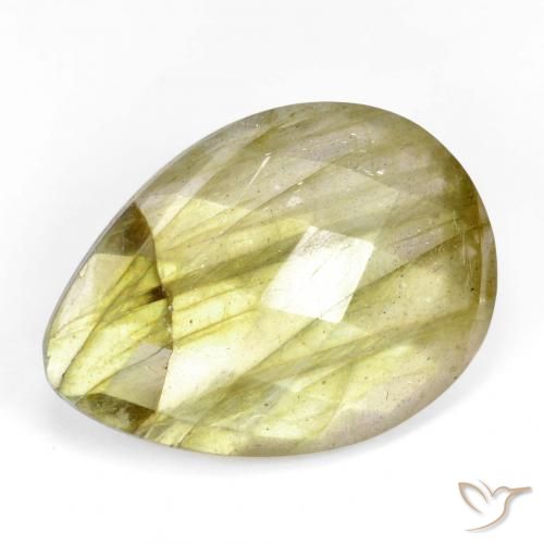 Labradorite Multicolore naturale da 10.67 ct, Forma a pera, Traslucido