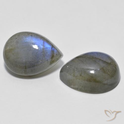 Gemme di Labradorite Multicolore naturale da 20.10 ct, Forma a pera, Traslucido