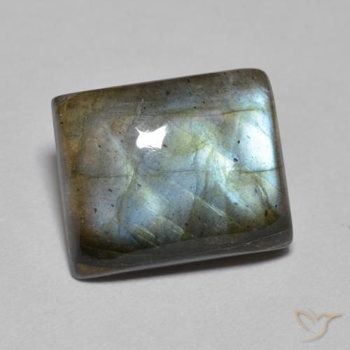 Labradorite Multicolore naturale da 5.45 ct, Taglio a baguette, Traslucido