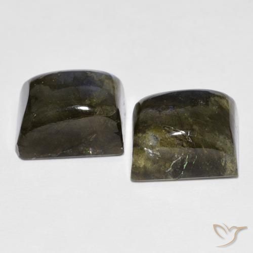 Gemme di Labradorite Multicolore naturale da 10.20 ct, Taglio a baguette, Traslucido
