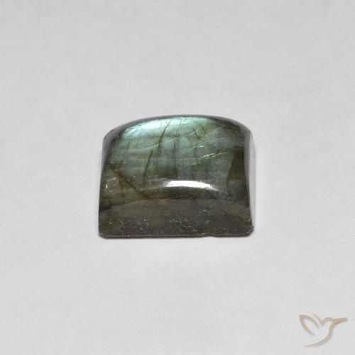 Labradorite Multicolore naturale da 7.41 ct, Taglio a baguette, Traslucido