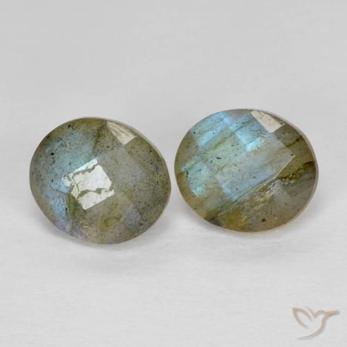 Gemme di Labradorite Multicolore naturale da 2.48 ct, Ovale, Traslucido