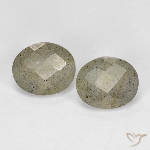 2.15ctw Naturale Multicolore Labradorite, Ovale, Traslucido
