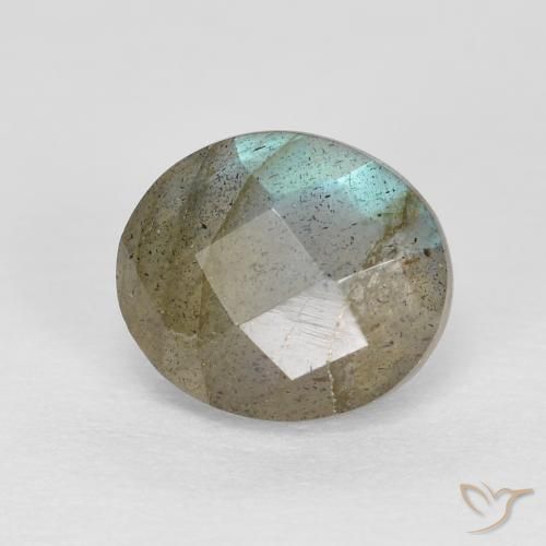 Labradorite Multicolore naturale da 1.32 ct, Ovale, Traslucido