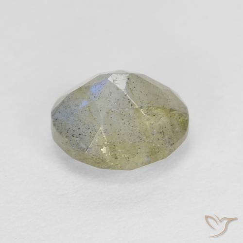 Labradorite Multicolore naturale da 1.28 ct, Ovale, Traslucido