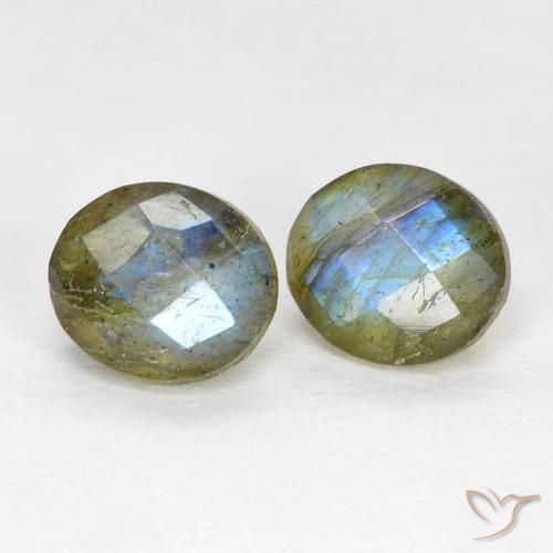 Gemme di Labradorite Multicolore naturale da 2.39 ct, Ovale, Traslucido