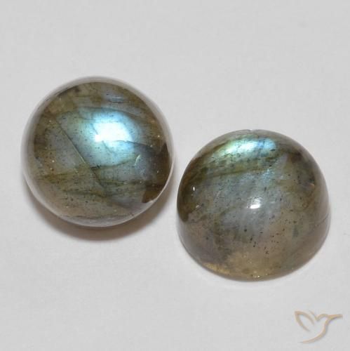 Gemme di Labradorite Multicolore naturale da 3.64 ct, Rotondo, Traslucido