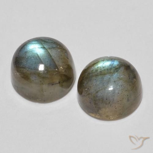 Gemme di Labradorite Multicolore naturale da 3.64 ct, Rotondo, Traslucido