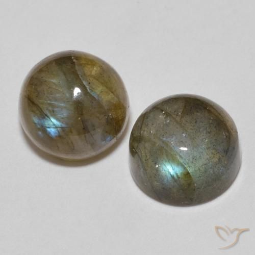 Gemme di Labradorite Multicolore naturale da 3.60 ct, Rotondo, Traslucido