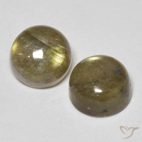 Gemme di Labradorite Multicolore naturale da 2.44 ct, Rotondo, Traslucido