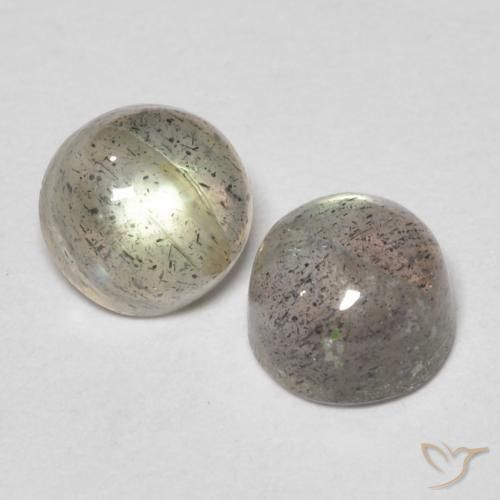 Gemme di Labradorite Multicolore naturale da 1.66 ct, Rotondo, Traslucido