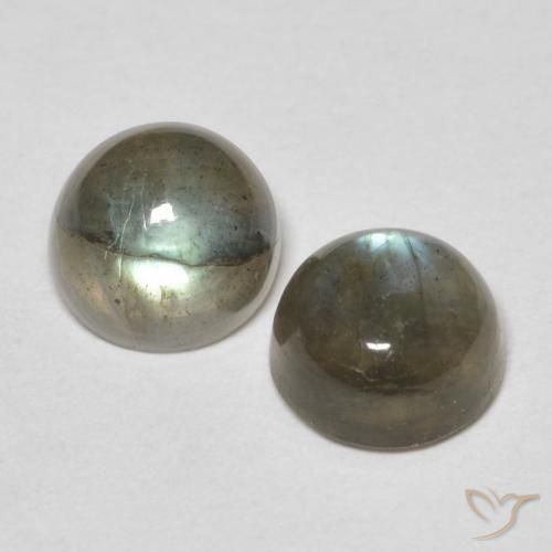 Gemme di Labradorite Multicolore naturale da 2.15 ct, Rotondo, Traslucido