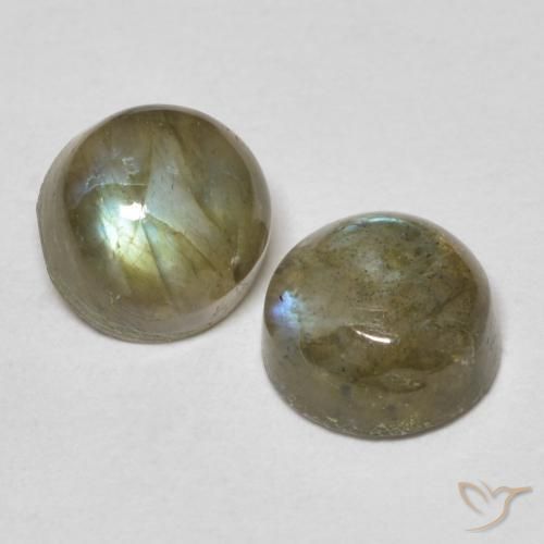 Gemme di Labradorite Multicolore naturale da 2.33 ct, Rotondo, Traslucido