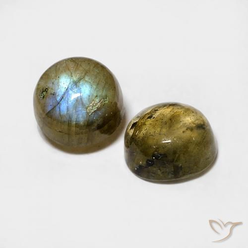 Gemme di Labradorite Multicolore naturale da 1.98 ct, Rotondo, Traslucido