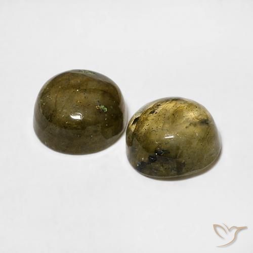 Gemme di Labradorite Multicolore naturale da 1.98 ct, Rotondo, Traslucido