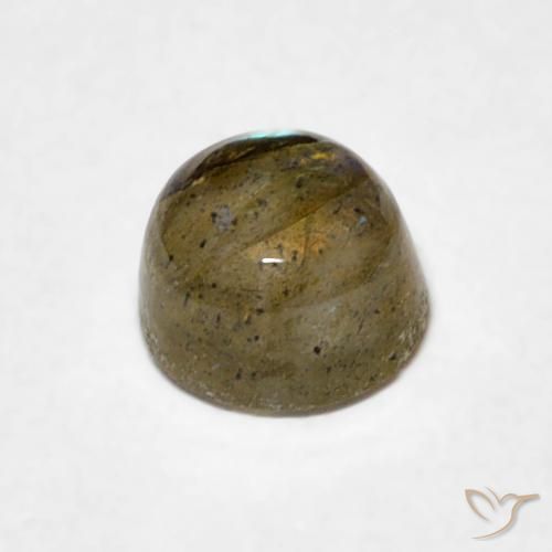 Labradorite Multicolore naturale da 0.80 ct, Rotondo, Traslucido