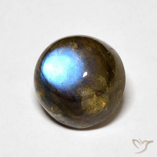 Labradorite Multicolore naturale da 3.59 ct, Rotondo, Traslucido