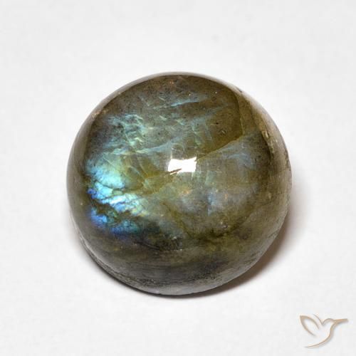 Labradorite Multicolore naturale da 5.32 ct, Rotondo, Traslucido