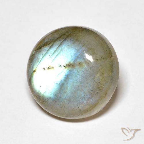 Labradorite Multicolore naturale da 7.84 ct, Rotondo, Traslucido