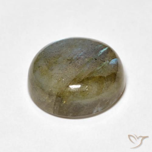 Labradorite Multicolore naturale da 7.84 ct, Rotondo, Traslucido