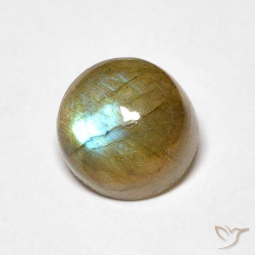 Labradorite Multicolore naturale da 1.76 ct, Rotondo, Traslucido