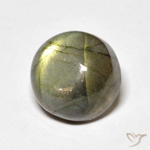 Labradorite Multicolore naturale da 7.55 ct, Rotondo, Traslucido